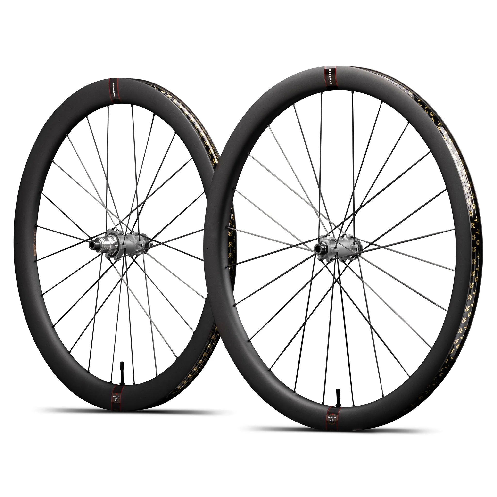 Reserve Turbulent Aero 42/49 SL Tune Naben + Carbon Speichen